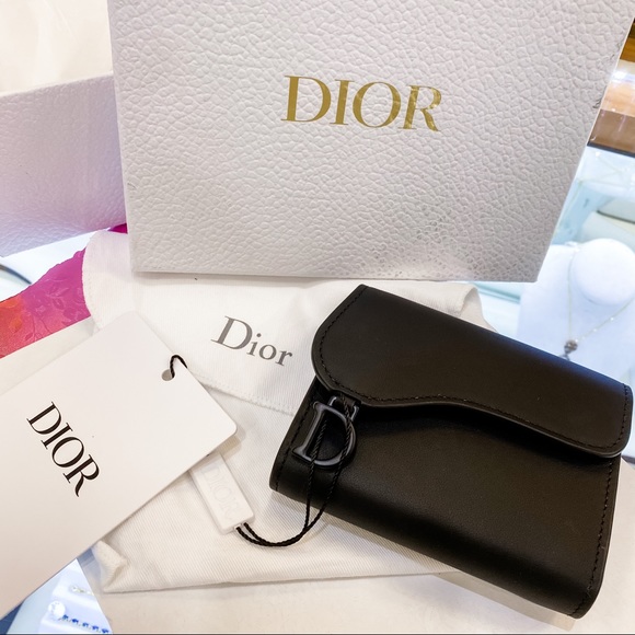SOLD DIOR SADDLE WALLET IN ULTRA-MATTE CALFSKIN - Picture 12 of 13